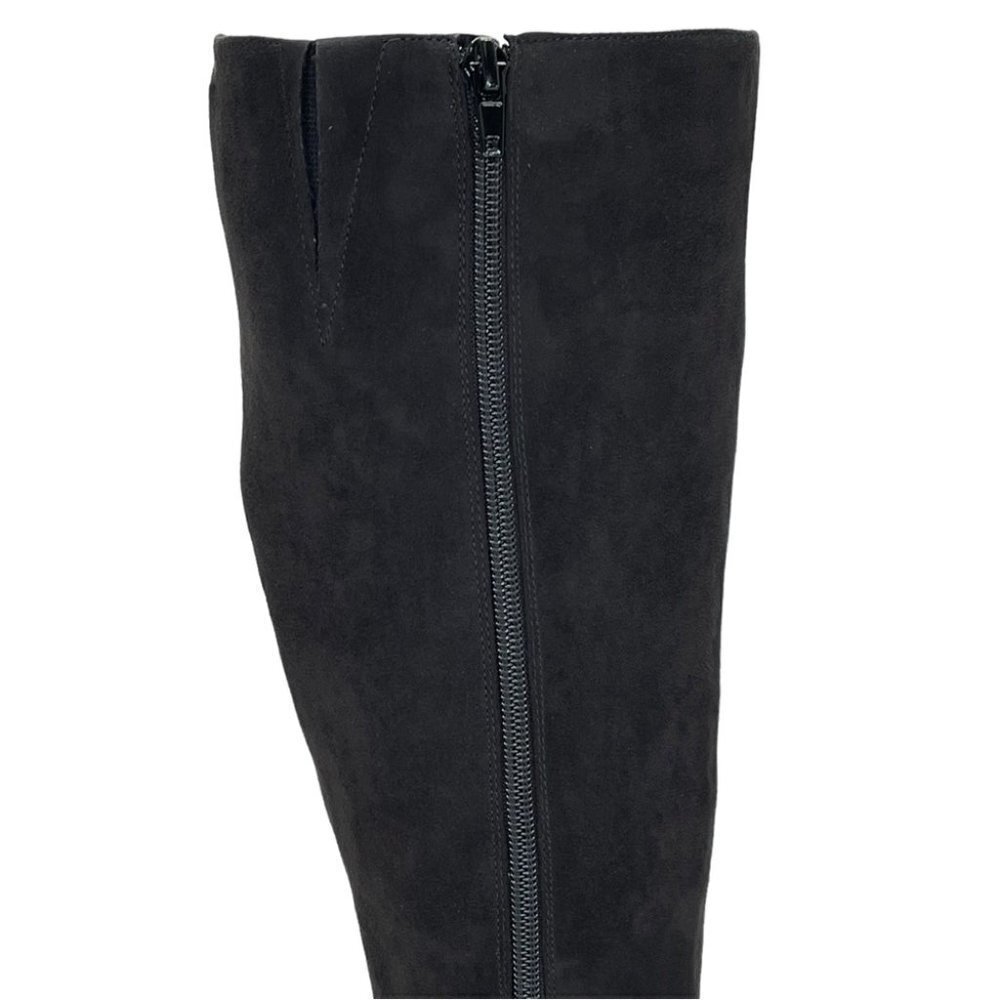 International Concepts Taisa Black Microsuede Knee High Womens Boots Size 9M - Picture 7 of 10